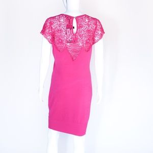 Leo Guy Pink Floral Embroidered dress *New*